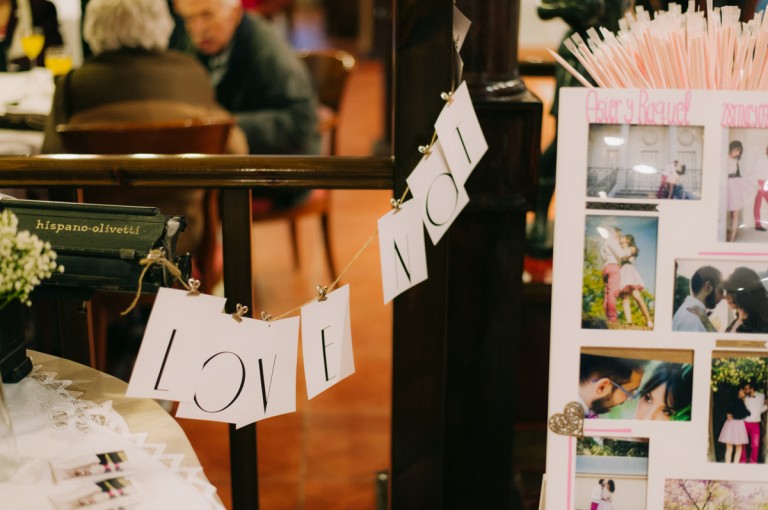 cartel de decoración bodas