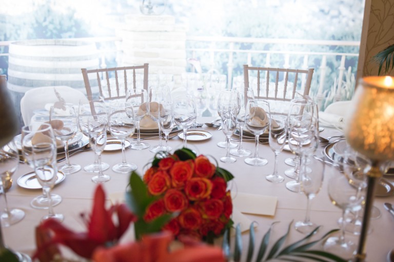 decoración de mesa de bodas