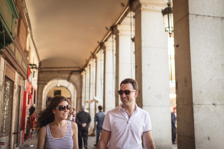 preboda en Plaza Mayor de Madrid