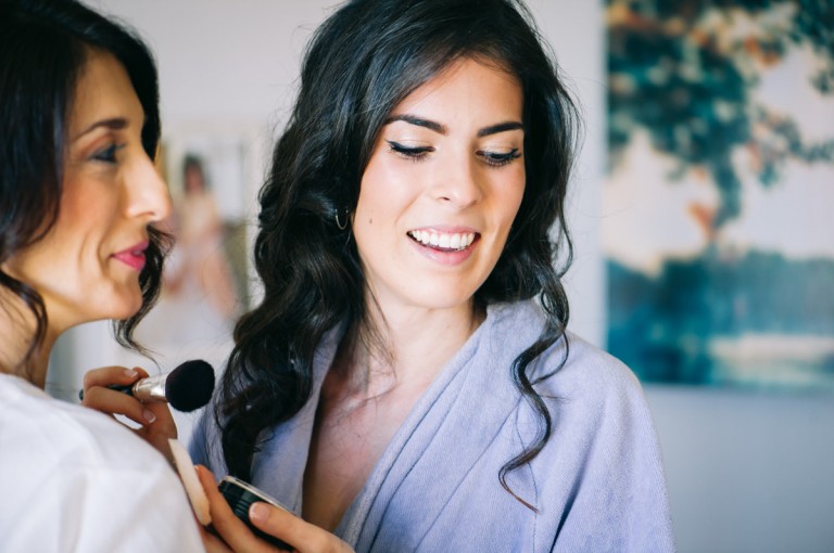 preparativos de la novia