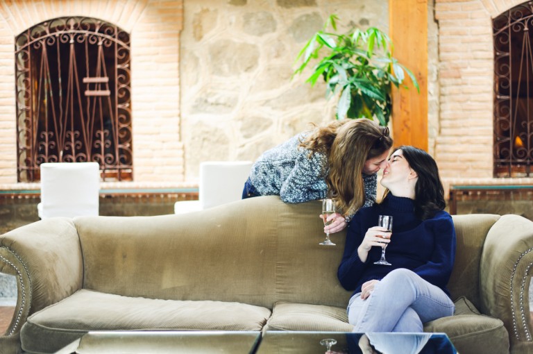 brindis con Champagne